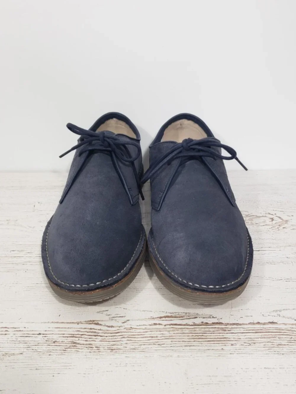 Clarks Blue Suede Shoes Oxford Lace Up Men's Size 11.5